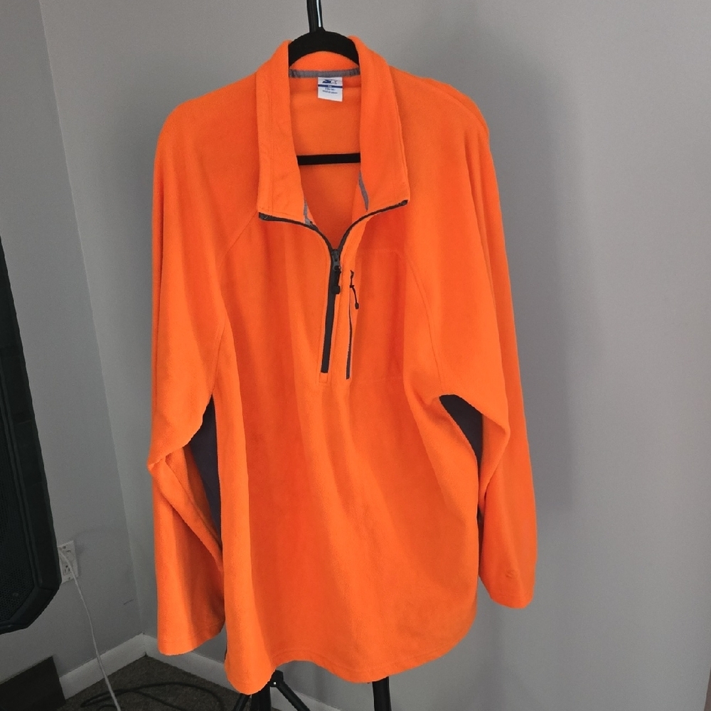Men STARTER Orange Fleece Pullover 🧡SIZE 3XL